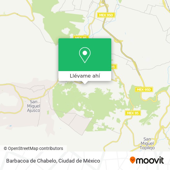 Mapa de Barbacoa de Chabelo