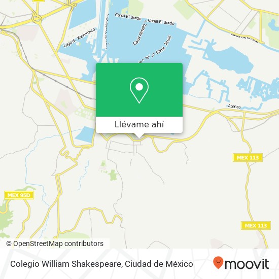 Mapa de Colegio William Shakespeare