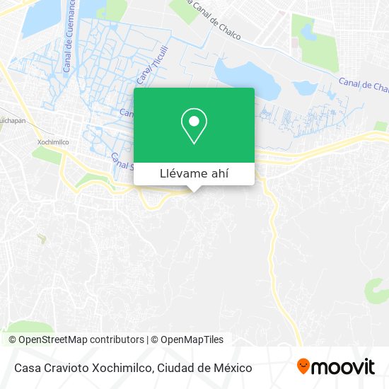 Mapa de Casa Cravioto Xochimilco