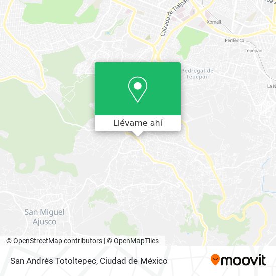 Mapa de San Andrés Totoltepec