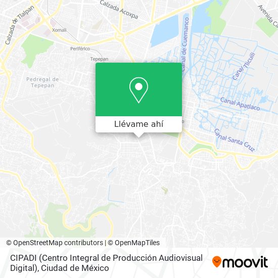 Mapa de CIPADI (Centro Integral de Producción Audiovisual Digital)