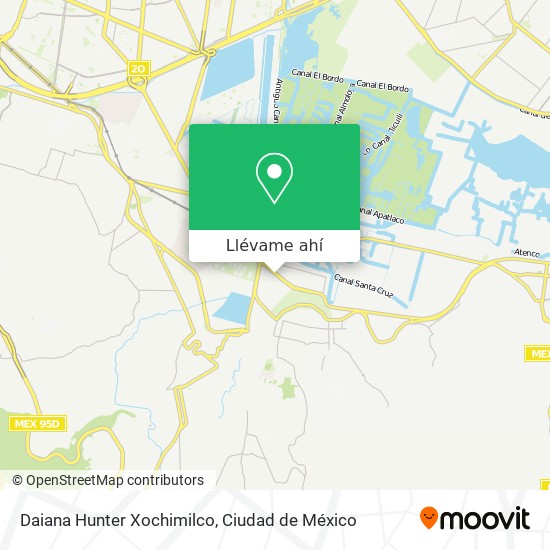 Mapa de Daiana Hunter Xochimilco