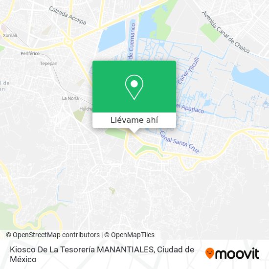 Mapa de Kiosco De La Tesorería MANANTIALES