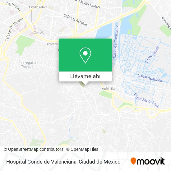 Mapa de Hospital Conde de Valenciana