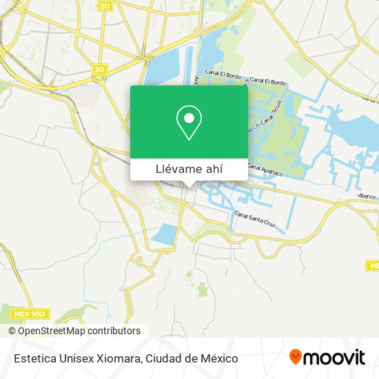 Mapa de Estetica Unisex Xiomara
