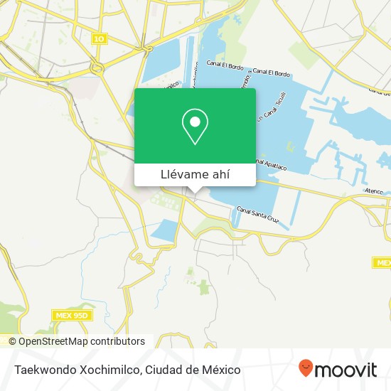 Mapa de Taekwondo Xochimilco