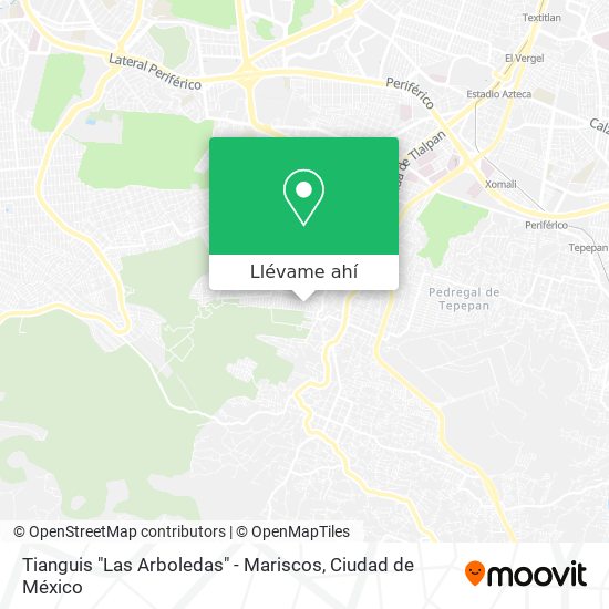 Mapa de Tianguis "Las Arboledas" - Mariscos