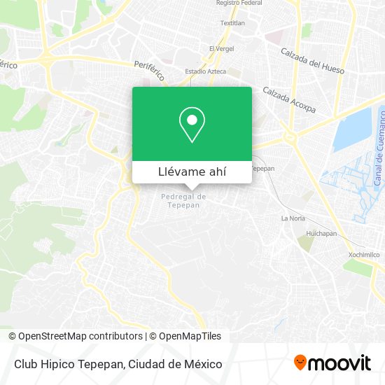 Mapa de Club Hipico Tepepan