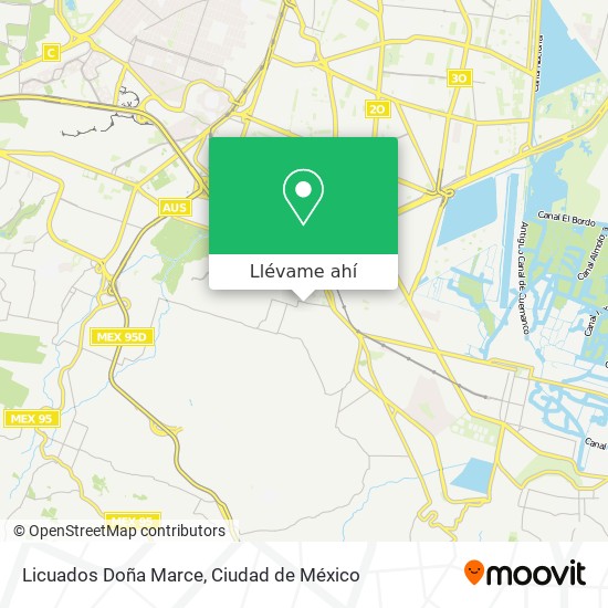 Mapa de Licuados Doña Marce