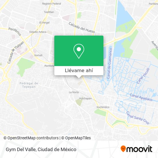 Mapa de Gym Del Valle