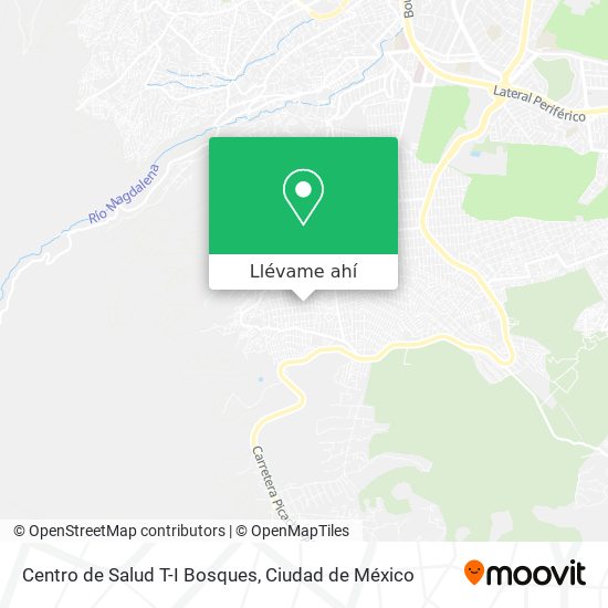 Mapa de Centro de Salud T-I Bosques