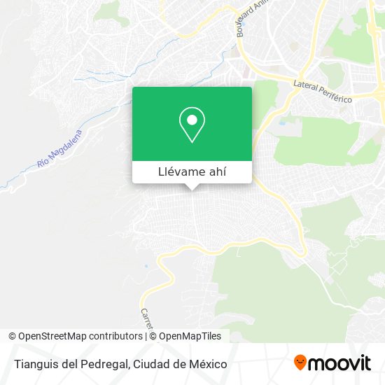 Mapa de Tianguis del Pedregal