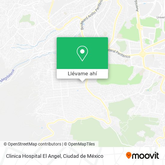 Mapa de Clinica Hospital El Angel