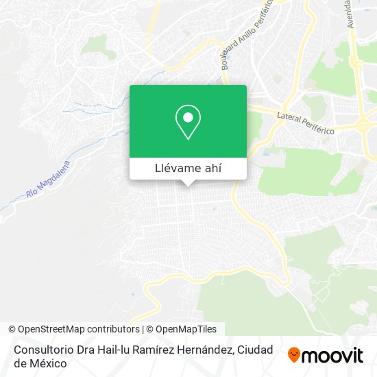 Mapa de Consultorio Dra Hail-lu Ramírez Hernández