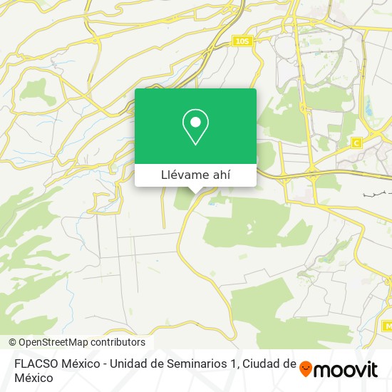 Mapa de FLACSO México - Unidad de Seminarios 1