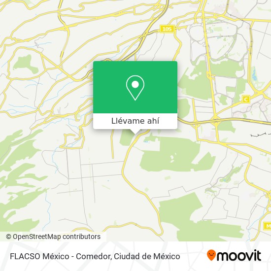Mapa de FLACSO México - Comedor