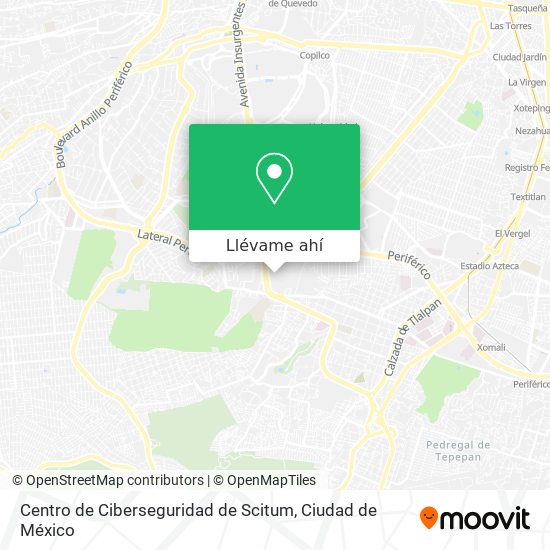 Mapa de Centro de Ciberseguridad de Scitum