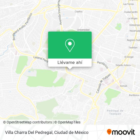 Mapa de Villa Charra Del Pedregal