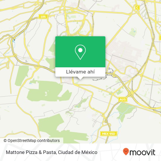 Mapa de Mattone Pizza & Pasta