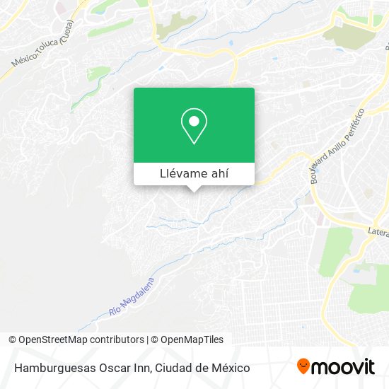 Mapa de Hamburguesas Oscar Inn