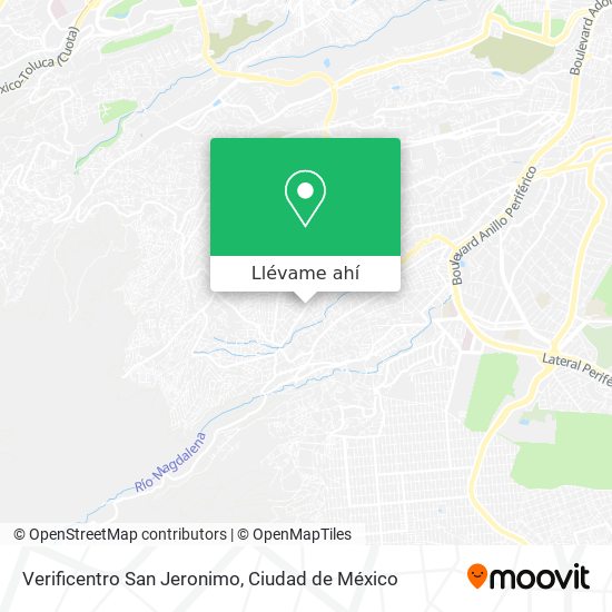 Mapa de Verificentro San Jeronimo