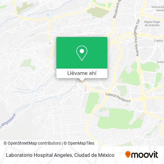 Mapa de Laboratorio Hospital Angeles