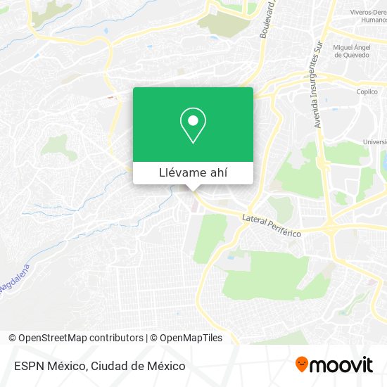 Mapa de ESPN México