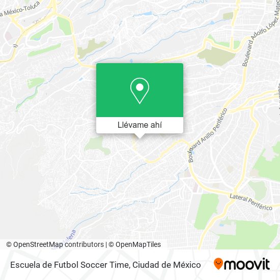 Mapa de Escuela de Futbol Soccer Time