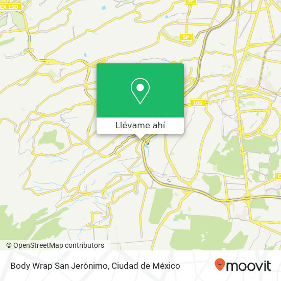 Mapa de Body Wrap San Jerónimo