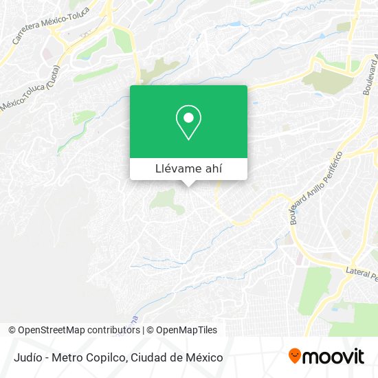 Mapa de Judío - Metro Copilco