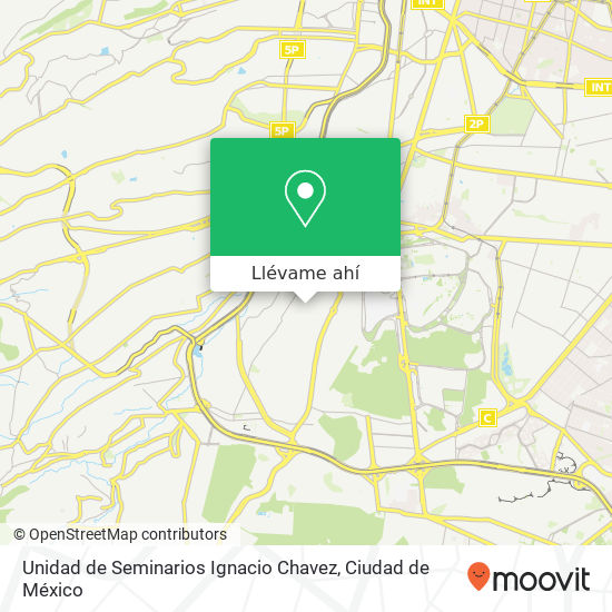Mapa de Unidad de Seminarios Ignacio Chavez