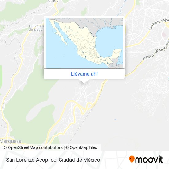 Mapa de San Lorenzo Acopilco