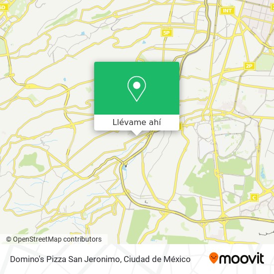 Mapa de Domino's Pizza San Jeronimo