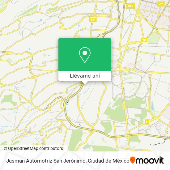 Mapa de Jasman Automotriz San Jerónimo