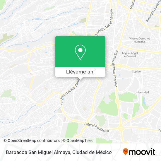 Mapa de Barbacoa San Miguel Almaya