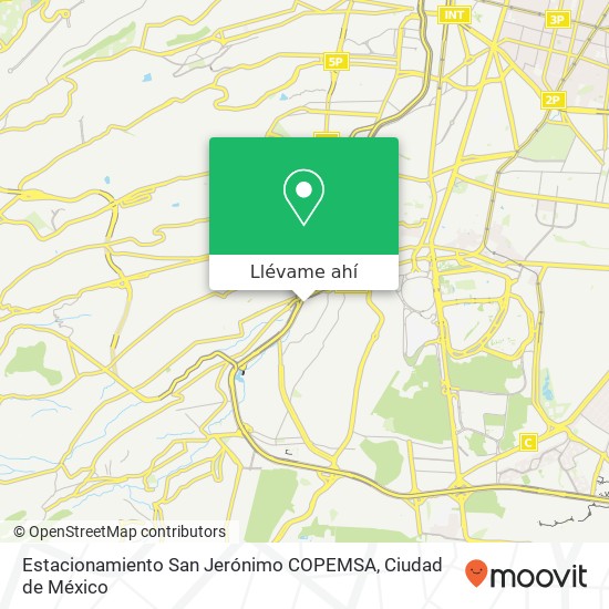 Mapa de Estacionamiento San Jerónimo COPEMSA