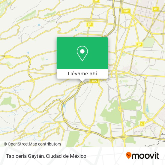 Mapa de Tapicería Gaytán
