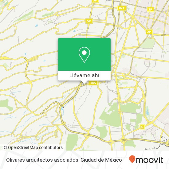 Mapa de Olivares arquitectos asociados