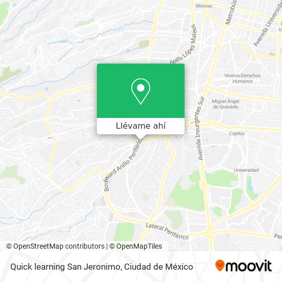 Mapa de Quick learning San Jeronimo