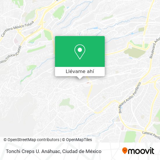 Mapa de Tonchi Creps U. Anáhuac