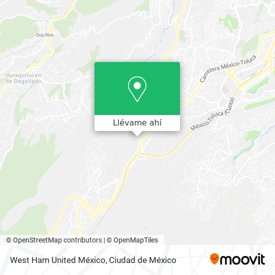 Mapa de West Ham United México