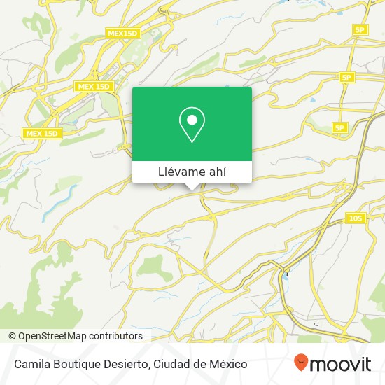 Mapa de Camila Boutique Desierto