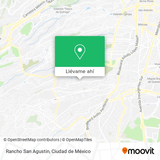 Cómo llegar a Rancho San Agustin en Cuajimalpa De Morelos en Autobús o  Metro?