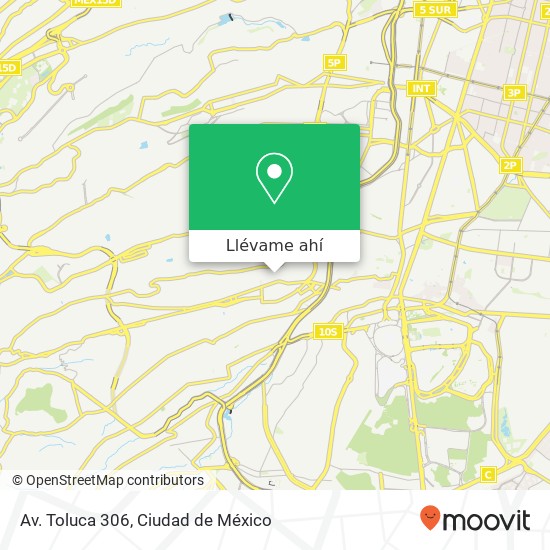 Mapa de Av. Toluca 306