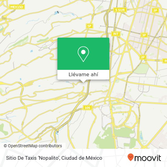 Mapa de Sitio De Taxis ‘Nopalito‘