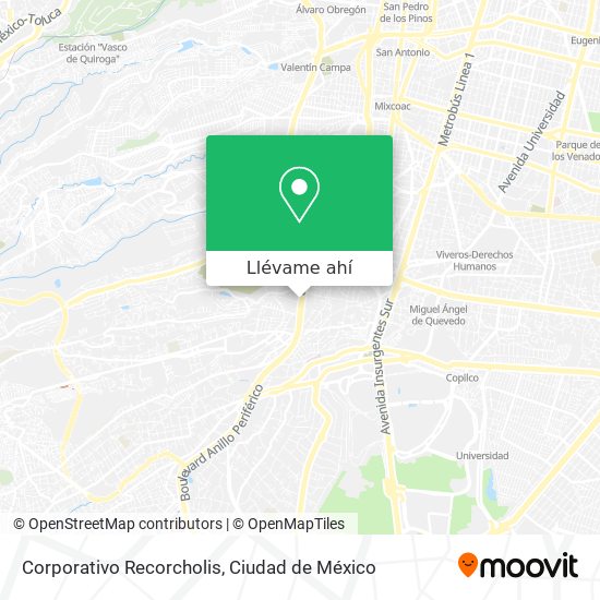 Mapa de Corporativo Recorcholis