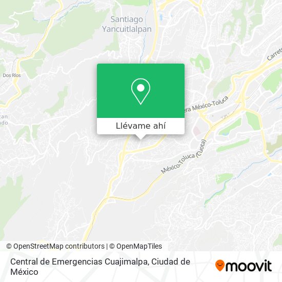 Mapa de Central de Emergencias Cuajimalpa