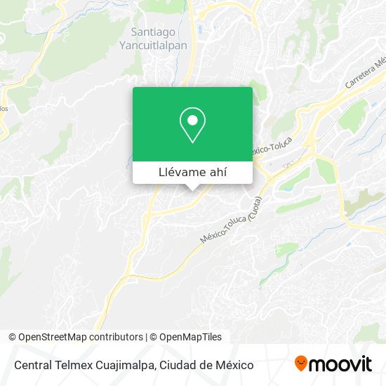 Mapa de Central Telmex Cuajimalpa