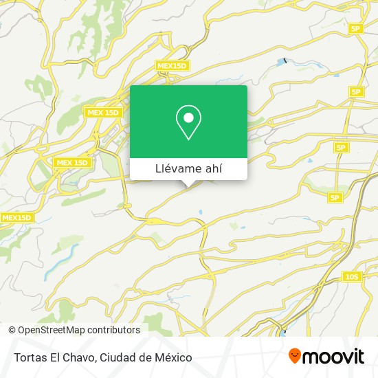 Mapa de Tortas El Chavo