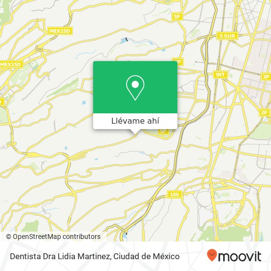 Mapa de Dentista Dra Lidia Martinez